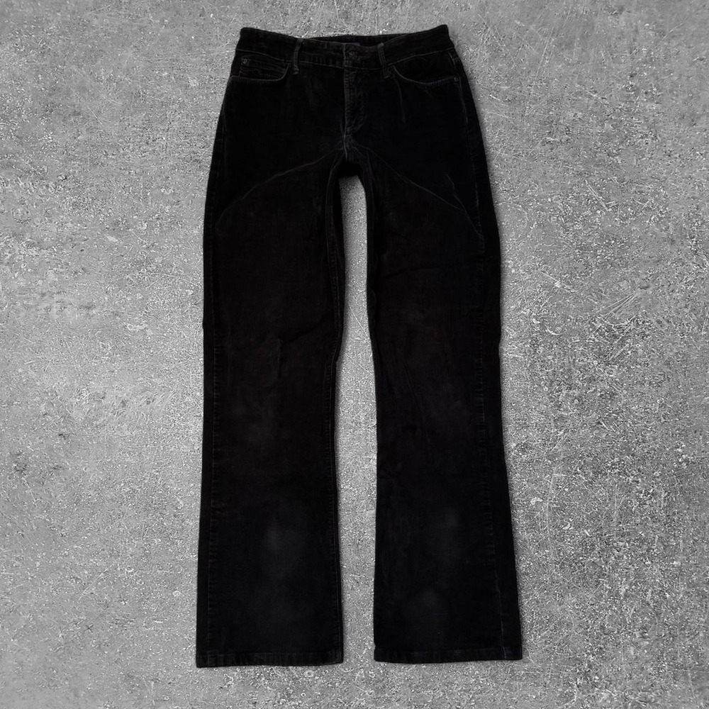NYDJ Black Corduroy Bootcut Jeans Womens Size 4 Y2K Stretch Pants